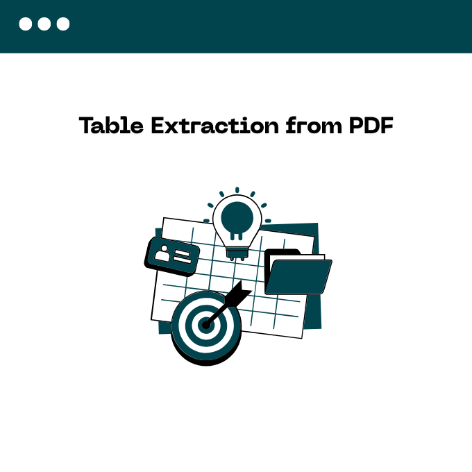 table extractoin from pdf