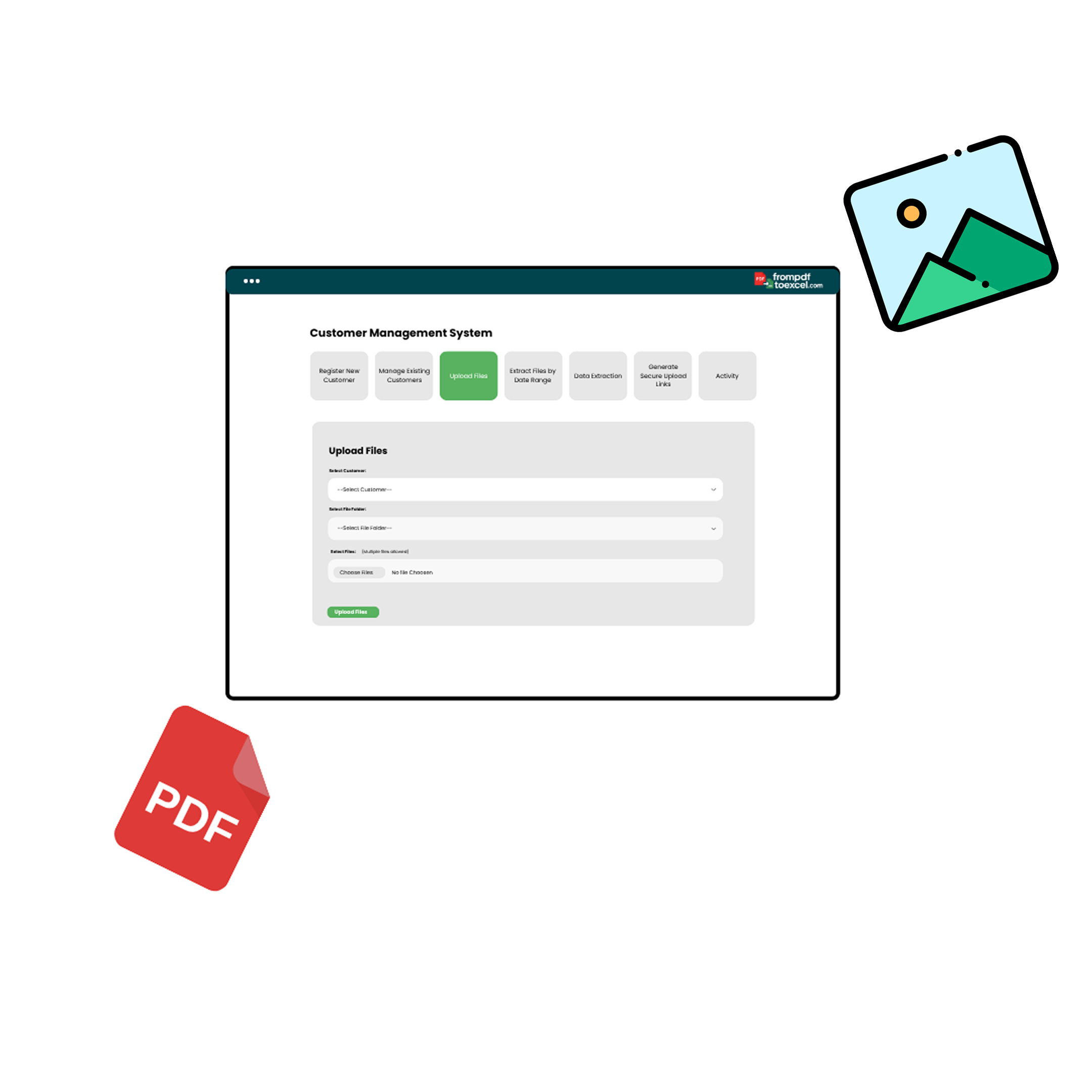 client document manager data extraction